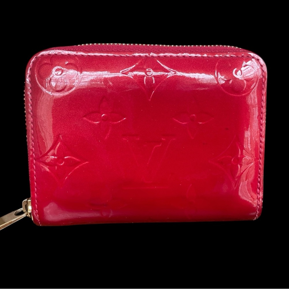 Louis Vuitton Vernis Zippy Coin Purse Pomme D’Amour Red Wallet - Picture 4 of 16